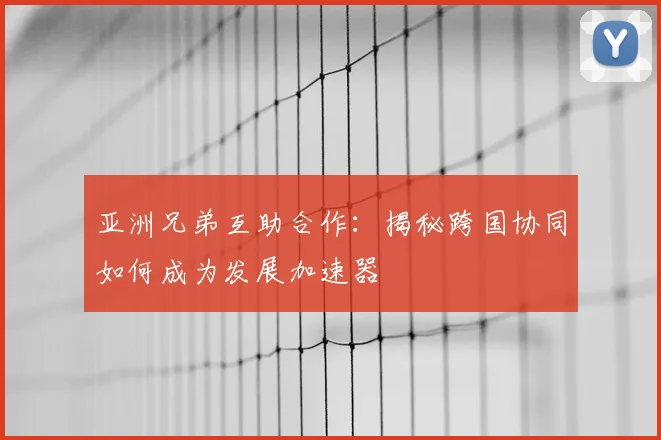 亚洲兄弟互助合作：揭秘跨国协同如何成为发展加速器